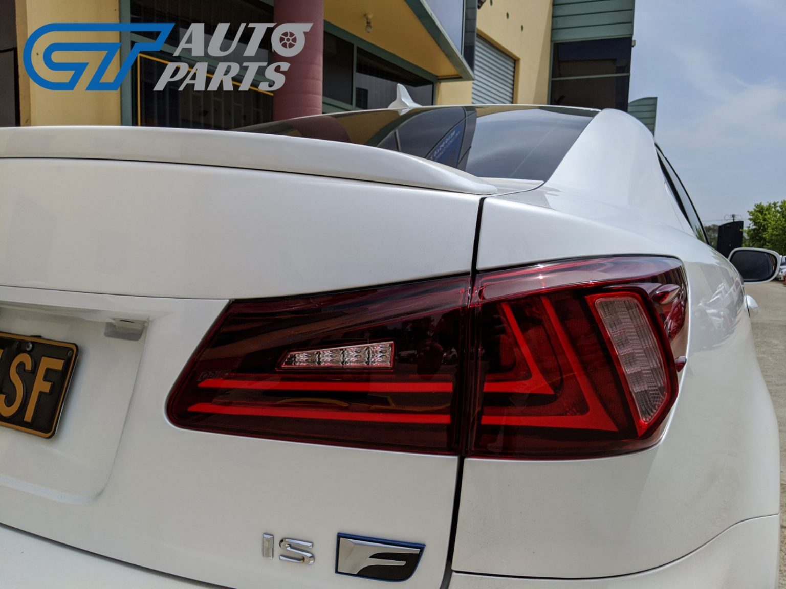 Clear Red LED Light Bar Tail Lights for Lexus ISF IS250 IS350 Taillight