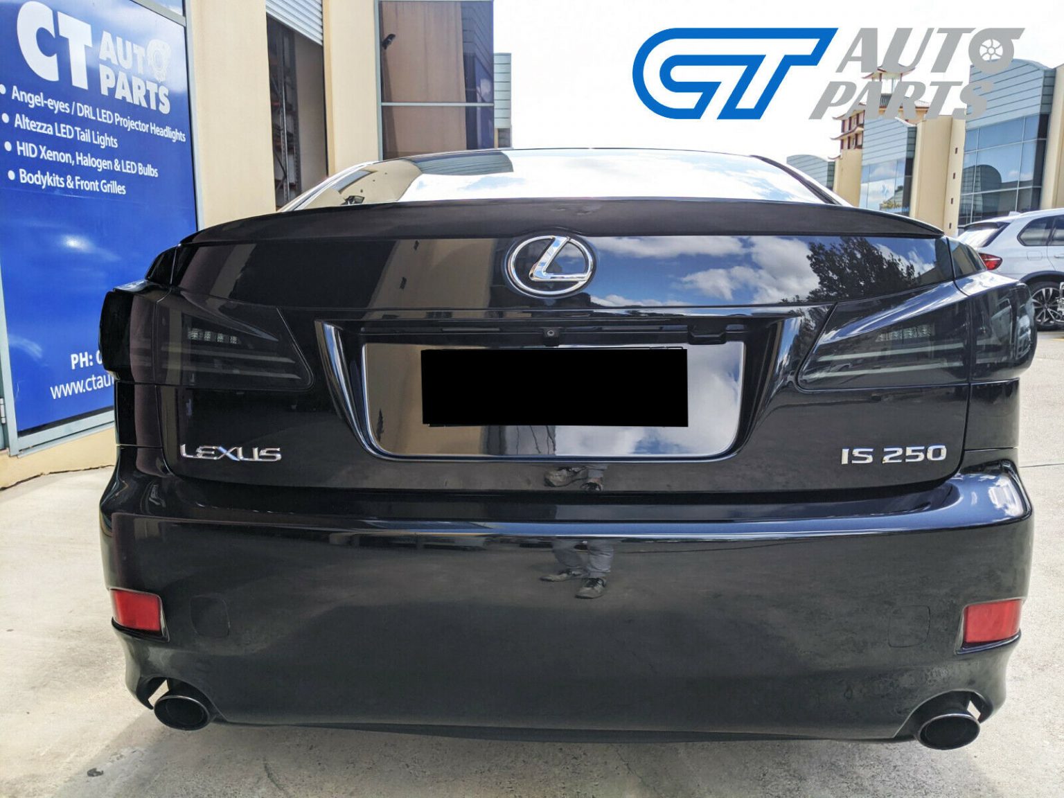 Smoke Black LED Light Bar Tail Lights for Lexus ISF IS250 IS350