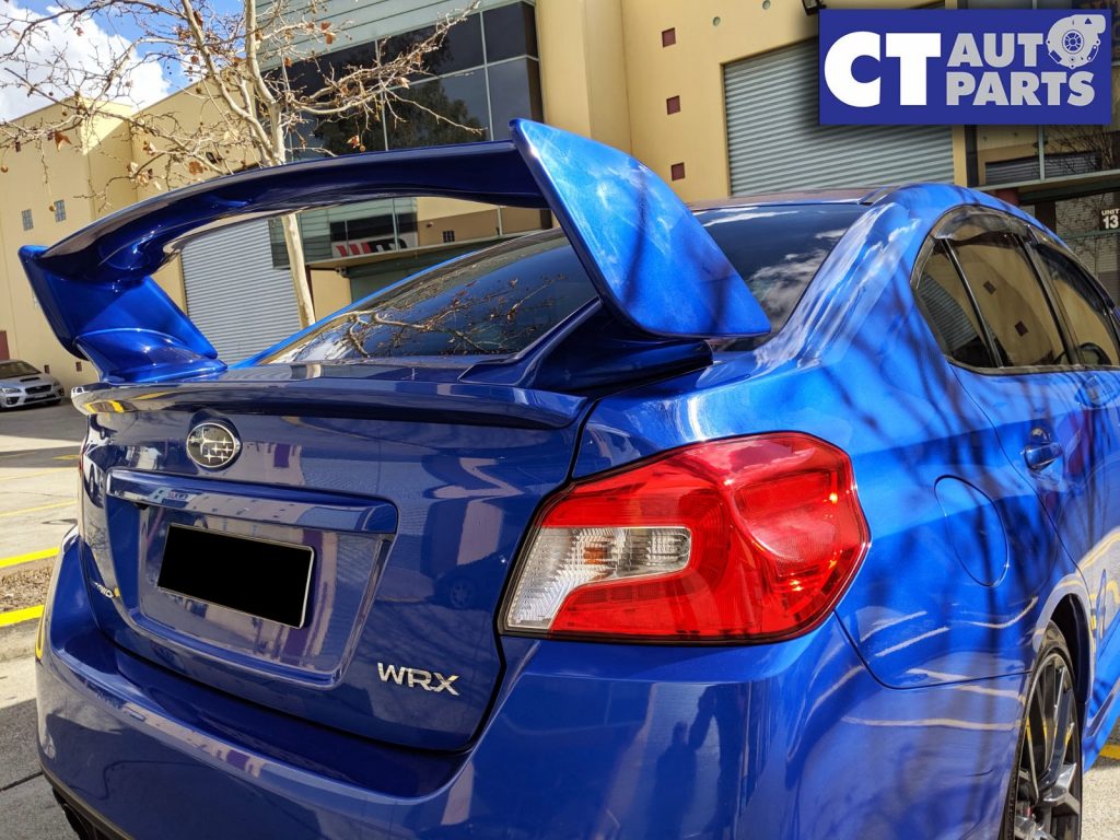 K7X World Rally Blue STI Style Trunk Spoiler for 14-19 Subaru WRX STI Premium-0
