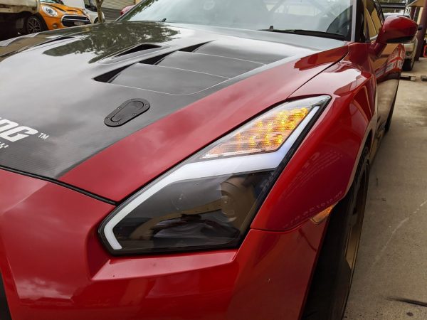 LED DRL Dynamic Projector Headlights for 07-14 Nissan GTR R35 GT-R Head lights