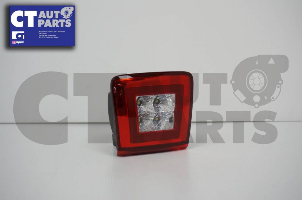 CLEAR RED 3 FUNCTION LED Rear Fog/Reverse/Brake Lights for Nissan 370Z 09-2015-0
