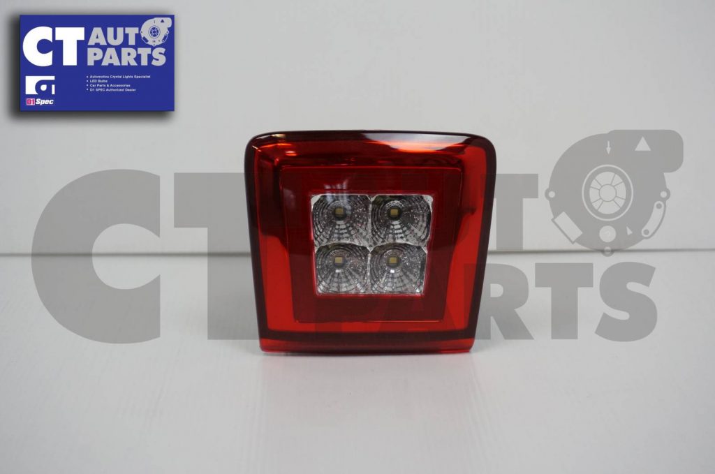 CLEAR RED 3 FUNCTION LED Rear Fog/Reverse/Brake Lights for Nissan 370Z 09-2015-8665