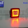CLEAR RED 3 FUNCTION LED Rear Fog/Reverse/Brake Lights for Nissan 370Z 09-2015-8666