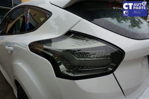 SMOKED Full LED 3D Light Bar Tail lights for Ford FOCUS LZ 2015-2017 -0