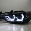 Black LCI Look 3D LED DRL Projector Head Lights for BMW 3 Series F30 F31 12-15-8908