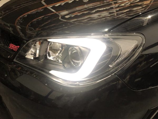 LED 3D Stripe DRL Projector HeadLights for 05-07 Subaru Impreza WRX GD HID TYPE