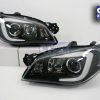 LED 3D Stripe DRL Projector Head Lights for 05-07 Subaru Impreza WRX GD HID TYPE -9149