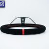 350mm Steering Wheel SUEDE RED Stitching 97mm DEEP Dish -9111