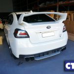 STI Style SILVER Exhaust Cover Heat Surround For 14-19 Subaru WRX STI V1-9327