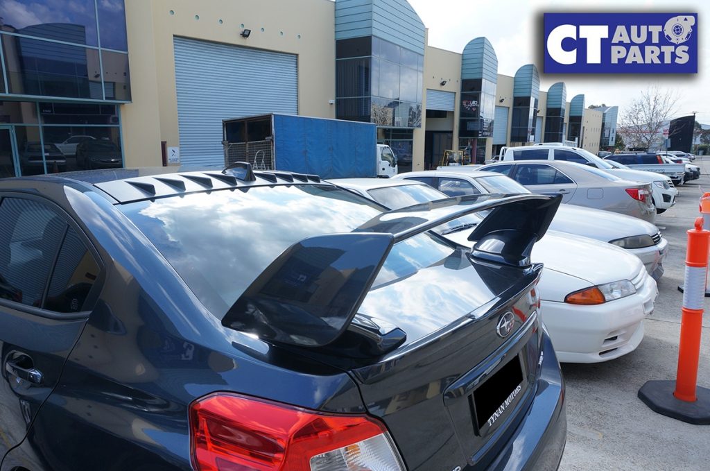 STI Style ABS 3PCS Trunk Spoiler for MY14-20 Subaru WRX STI Metallic Grey 61K-9534