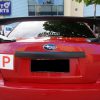 STI Style ABS Trunk Spoiler 3pcs MY08-14 Subaru Impreza WRX G3 Sedan MATTE BLACK-9784