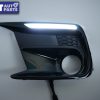 CTAUTO LED DRL Sequential Turn Signal Fog Light Bezels for 18-19 Subaru WRX Premium V1-9444