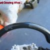 Carbon Fibre Alcantara Steering Wheel Red Line+Stitching for 14-19 SUBARU WRX STI LEVORG -11174