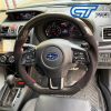 Carbon Fibre Alcantara Steering Wheel Red Stitching 14-19 Subaru WRX STI LEVORG -12912