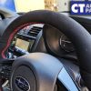 Alcantara Steering Wheel Type RA Style Red Stitching for 14-20 Subaru WRX STI LEVORG -11049