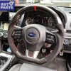 Carbon Fibre Alcantara Steering Wheel Red Line+Stitching for 14-19 SUBARU WRX STI LEVORG -11172