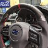Carbon Fibre Alcantara Steering Wheel Red Line+Stitching for 14-19 SUBARU WRX STI LEVORG -11170