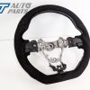 Alcantara Steering Wheel Silver Stitching for 14-19 Subaru WRX STI LEVORGS 208 S209 Style-12708