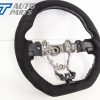Alcantara Steering Wheel Silver Stitching for 14-19 Subaru WRX STI LEVORGS 208 S209 Style-12711