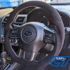 Alcantara Steering Wheel Silver Stitching for 14-19 Subaru WRX STI LEVORGS 208 S209 Style-13719