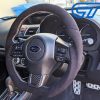 Alcantara Steering Wheel Silver Stitching for 14-19 Subaru WRX STI LEVORGS 208 S209 Style-13721