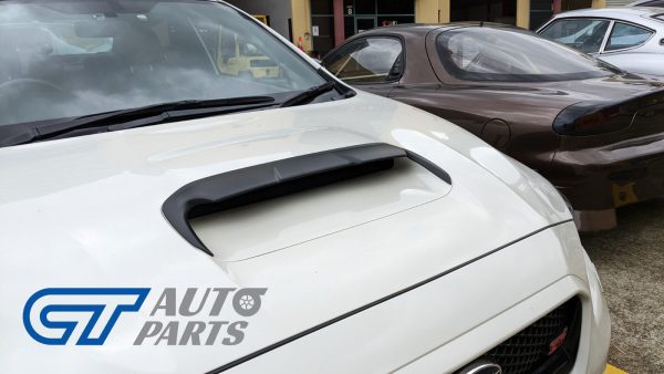 C.Style V2 Matte Black Front Bonnet Scoop Vent Cover Trim For 2015-2021 Subaru WRX STI LEVORG