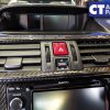 Dry Carbon Centre Air Vent Cover Trim for 14-19 Subaru WRX STI LEVORG -10616