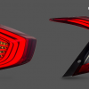 Smoked LED Tail Rear Light for 16-19 Honda Civic MK10 FK Sedan 4D-10316