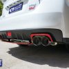 STI Style Black Red Exhaust Cover Heat Surround For 14-19 Subaru WRX STI V1-10876