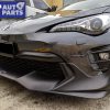 TRD V2 Style ABS Plastic Front Bumper Lip For MY17-19 Toyota 86 GT GTS (UNPAINTED)-0