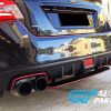 STI Style Black Red Exhaust Cover Heat Surround For 14-19 Subaru WRX STI V1-13306