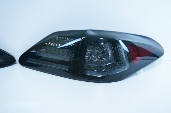 Smoke 3D LED Sequential Indicators Tail lights for 09-15 Lexus RX270 RX350 RH450H taillights