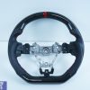 Carbon Fibre LEATHER Steering Wheel Red Line+Stitching Subaru WRX/STI 2015-19 LEVORG-11168
