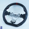 Carbon Fibre LEATHER Steering Wheel Red Line+Stitching Subaru WRX/STI 2015-19 LEVORG-11166