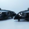 Black 3D Dual LED DRL Projector Head Lights for 07-10 BMW X5 E70 Pre LCI -11299