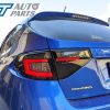 Black Edition 3D Dynamic Indicator LED Tail light for 08-13 Subaru Impreza WRX RS STI -12290