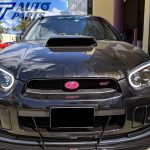 Black 3D LED Angle Eyes Projector Headlights for 03-05 SUBARU IMPREZA WRX RX STI GD -11544