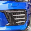 Gloss Black SMOKED 3D DRL Dynamic Signal Front Fog Light Bezels for MY18+ Subaru WRX/STI -12844