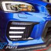 Gloss Black SMOKED 3D DRL Dynamic Signal Front Fog Light Bezels for MY18+ Subaru WRX/STI -12842