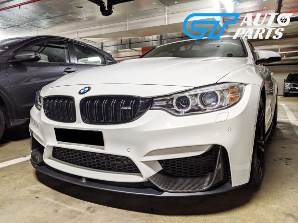 BMW M3 F80/ M4 F82 M Performance ABS Matte Black Front Lip / Carbon Splitters -0