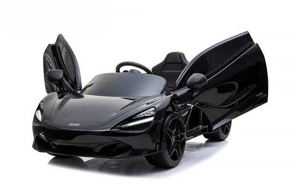 Licensed Mclaren 720S 12 Volt Painted Metallic Onyx Black Parent Remote Ride On CAR