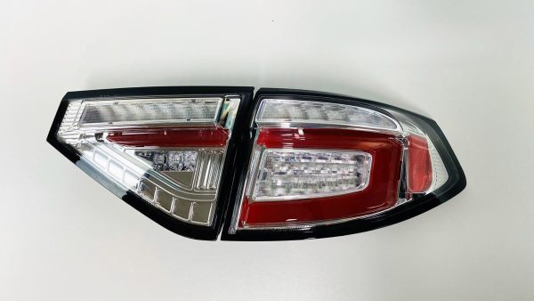 Clear (Red Bar) LED 3D Dynamic Indicator Tail lights for 08-13 Subaru Impreza WRX RS STI taillights