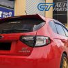 Black 3D LED Tail light Dynamic Signal for 08-13 Subaru Impreza WRX RS STI -12348