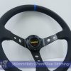 350mm Steering Wheel Leather Blue Stitching 97mm DEEP Dish -11786