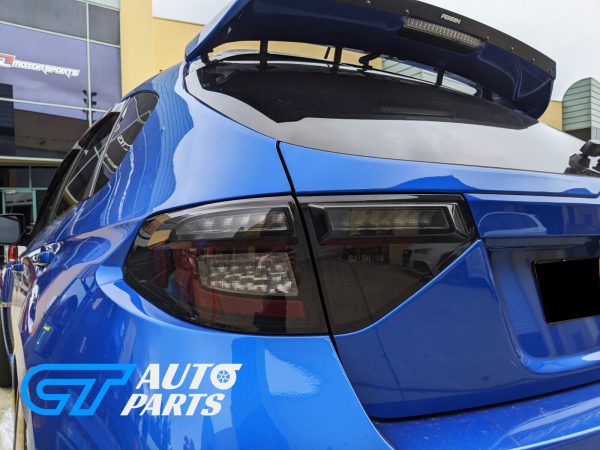 Black Edition R Dynamic Indicator LED Taillight for 08-13 Subaru Impreza WRX RS STI Hatchback taillights