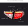 Clear LED 3D Dynamic Indicator Tail light for 08-13 Subaru Impreza WRX RS STI-12227