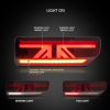 Clear Red LED Tail Lights Dynamic Indicator for 18-19 Suzuki Jimny Rear Lamp Rear Tail light-12029