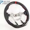 Carbon Fibre LEATHER Steering Wheel Red Line+Stitching for 2015-2019 TOYOTA HILUX REVO SR-12635