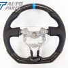 CARBON Fibre LEATHER Steering Wheel Blue Line+Stitching for 12-16 TOYOTA 86 Subaru BRZ-12705