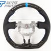 CARBON Fibre LEATHER Steering Wheel Blue Line+Stitching for 12-16 TOYOTA 86 Subaru BRZ-12699